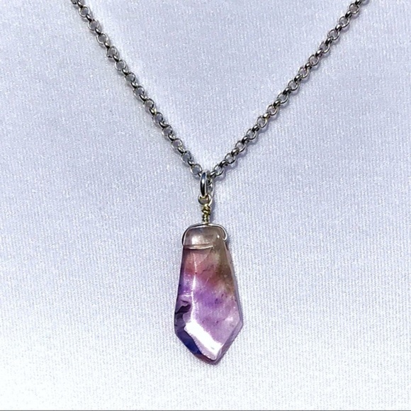Hand Made Amethyst Charm Necklace - Picture 3 of 8